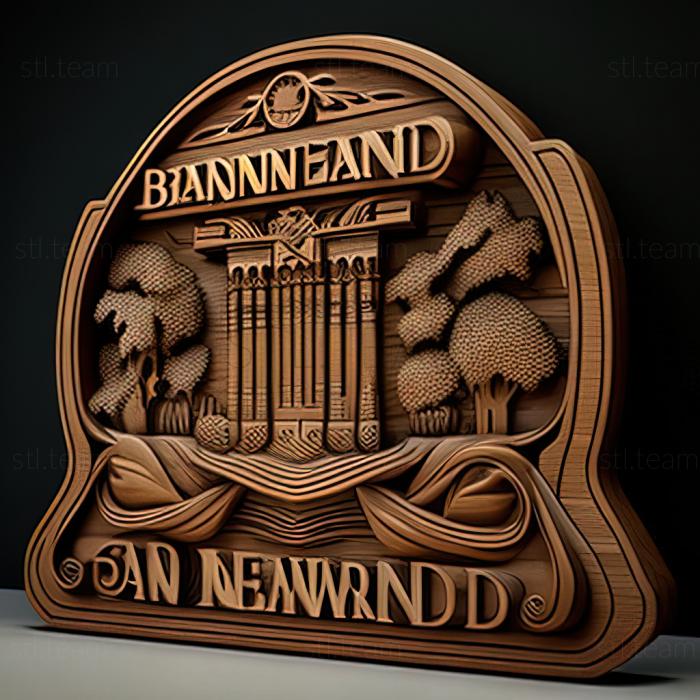3D модель Сан-Бернардіно, Каліфорнія (STL)
